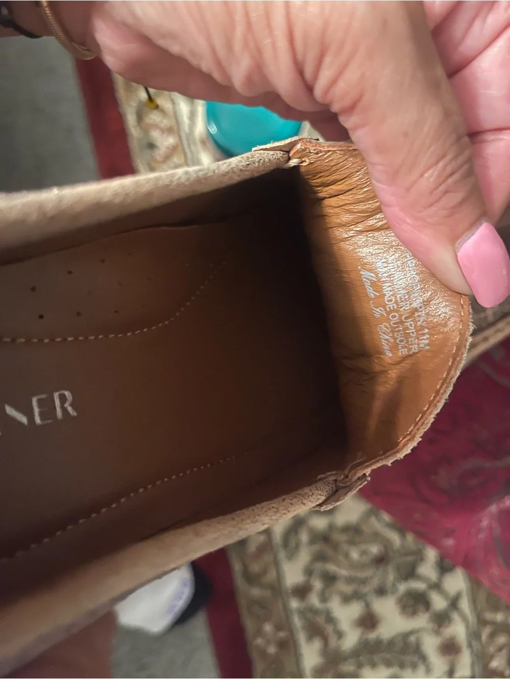 Donald J. Pliner Men's Brown Snake-Embossed Loafers with Gold Crest